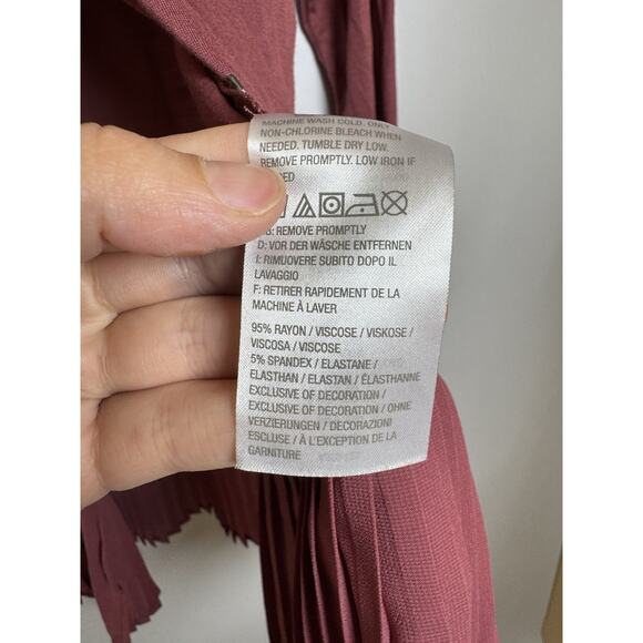 LOGO Lori Goldstein Button Cardigan Long Sleeve Maeve Stretch Jersey Ruffle Hem - Picture 7 of 7